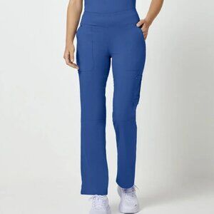 Healing Hands Purple Label Tori  5-Pocket STRETCH Yoga Scrub Pants 9133 Royal